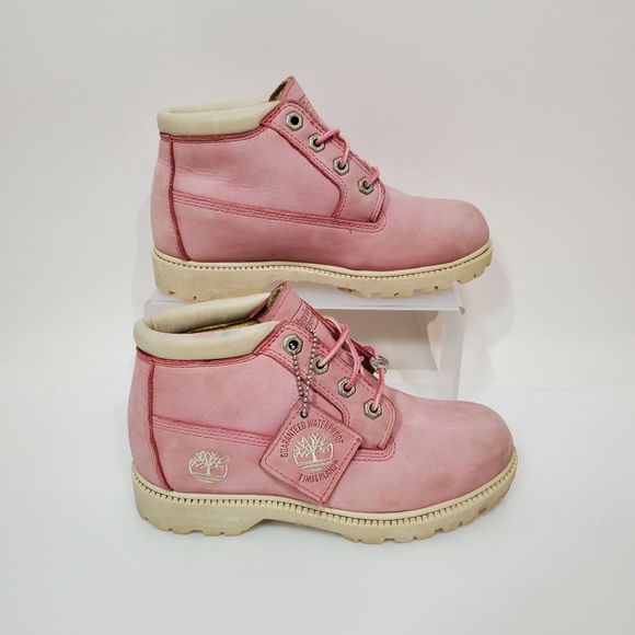 pink chukka boots